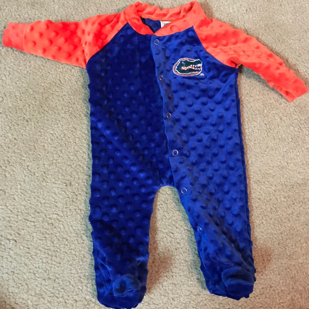 NWOT Florida Gators cozy footed sleeper 3-6mo